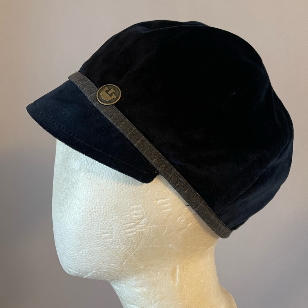 Velvet Y2K Short Bill Cap Goorin Bros. Small Navy